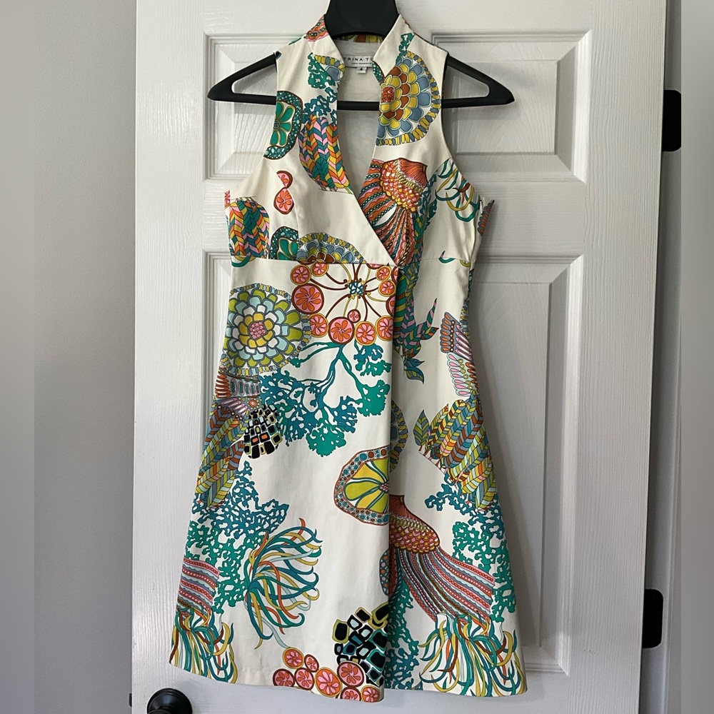 Vibrant Halter Neck Dress
